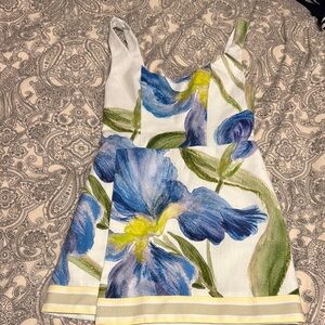 Significant Other Blue and Green Spaghetti Strap Sundress